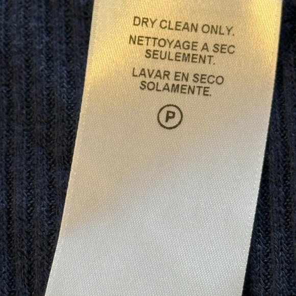 Velvet by Graham & Spencer Bertha Waffle Knit Waterfall Cardigan Navy Size Small - Picture 8 of 9